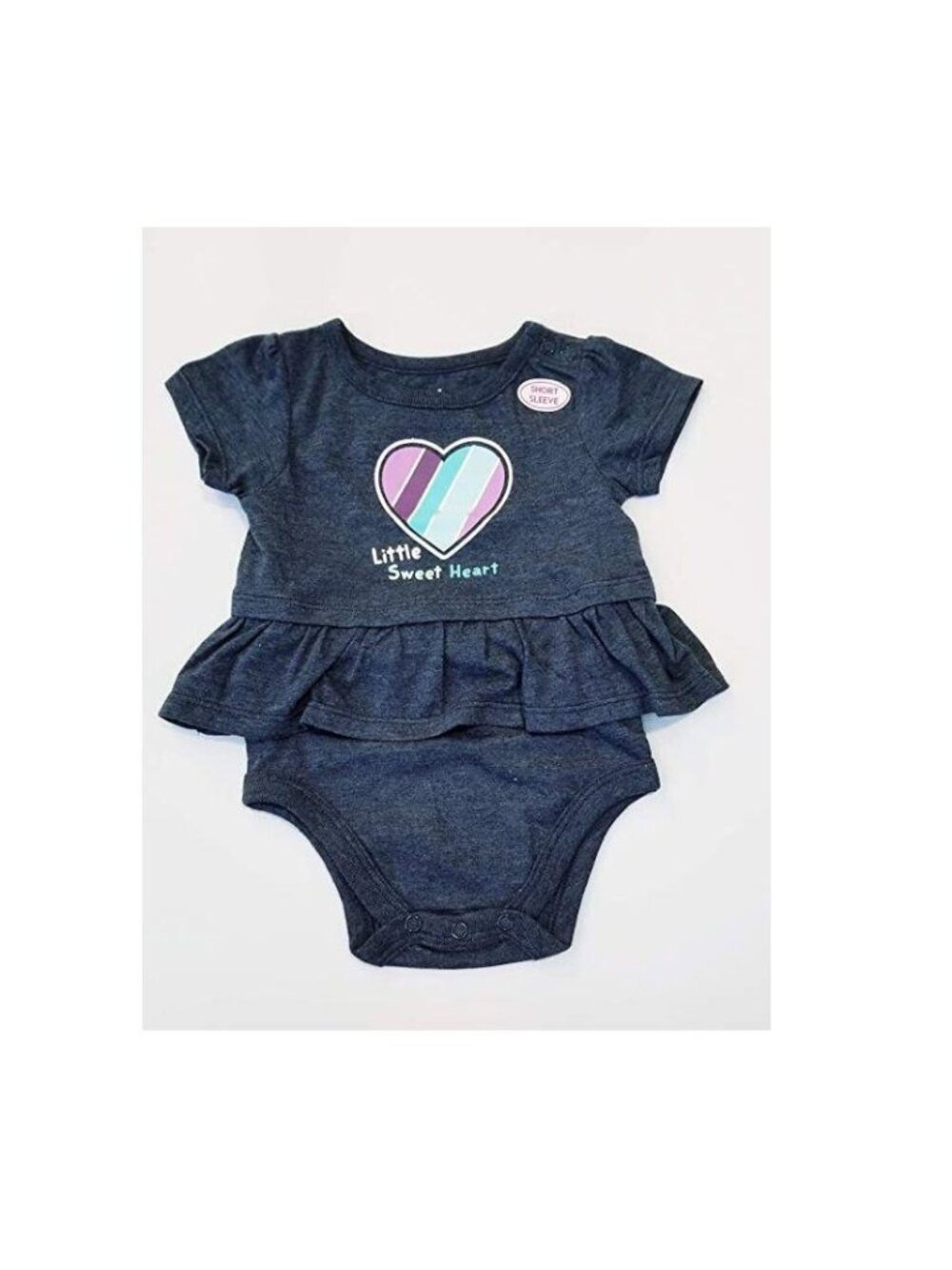 Little Sweet Heart Baby Girls Denim One Piece Body Suit Cute Gift! LH7217